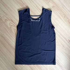 Zara studded open back tank top